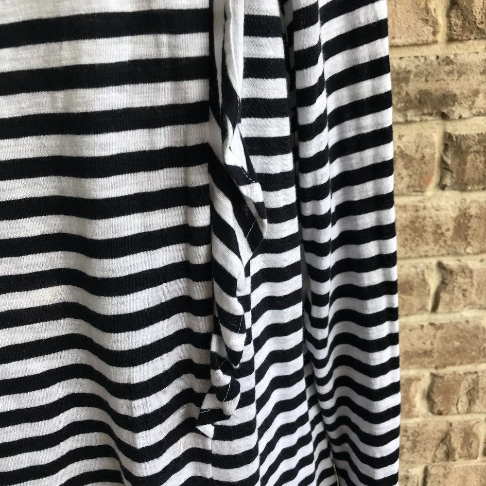 Crown & Ivy Curvy Long Sleeve Top Black White 0X - Picture 3 of 13